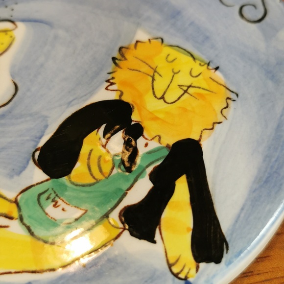 Beth for Whittard of Chelsea Hand-painted Stoneware Coaster Cats Out On The Tile - Picture 11 of 13